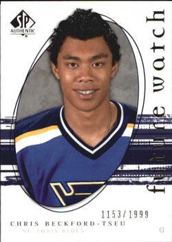 #278 Chris Beckford-Tseu - St. Louis Blues - 2005-06 SP Authentic Hockey