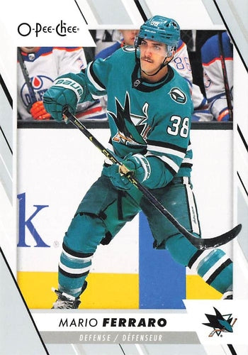 #278 Mario Ferraro - San Jose Sharks - 2023-24 O-Pee-Chee Hockey