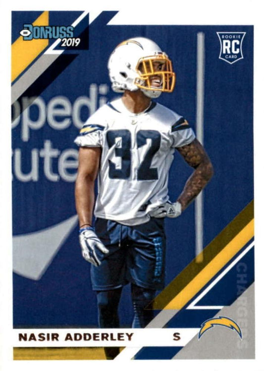 #278 Nasir Adderley - Los Angeles Chargers - 2019 Donruss Football