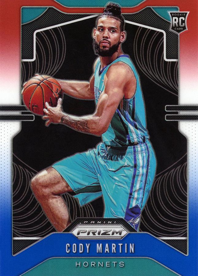 #278 Cody Martin - Charlotte Hornets - 2019-20 Panini Prizm - Prizms Red White and Blue Basketball