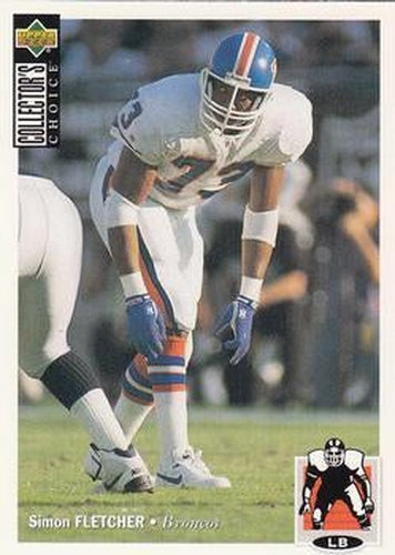 #278 Simon Fletcher - Denver Broncos - 1994 Collector's Choice Football