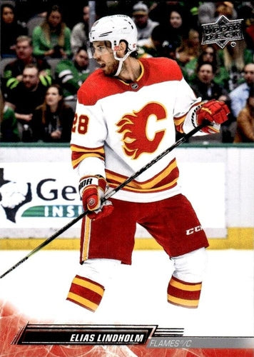 #279 Elias Lindholm - Calgary Flames - 2022-23 Upper Deck Hockey