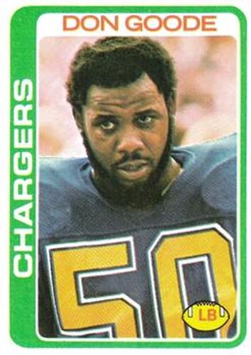 #279 Don Goode - San Diego Chargers - 1978 Topps Football