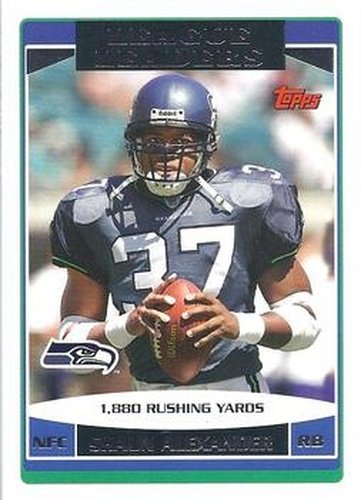 #279 Shaun Alexander - Seattle Seahawks - 2006 Topps Football