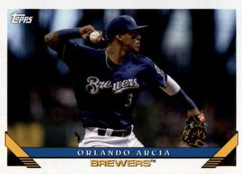 #279 Orlando Arcia - Milwaukee Brewers - 2019 Topps Archives Baseball