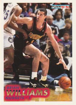 #279 Brian Williams - Denver Nuggets - 1993-94 Fleer Basketball