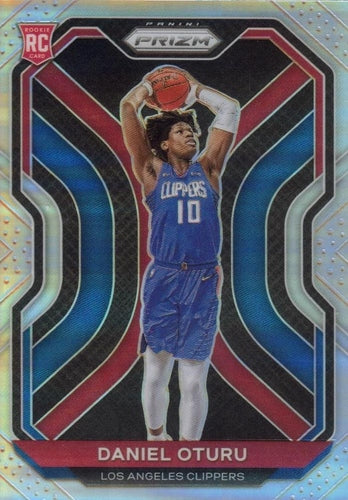 #279 Daniel Oturu - Los Angeles Clippers - 2020-21 Panini Prizm - Silver Prizms Basketball