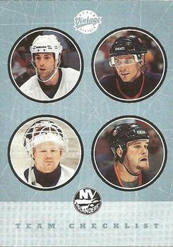 #279 Michael Peca / Alexei Yashin / Chris Osgood / Eric Cairns - New York Islanders - 2002-03 Upper Deck Vintage Hockey