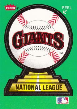 #27 San Francisco Giants - San Francisco Giants - 1988 Fleer - Team Stickers Baseball