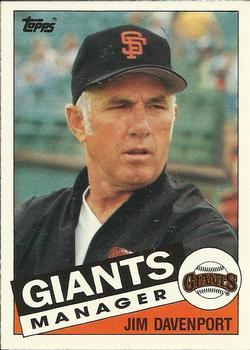 #27T Jim Davenport - San Francisco Giants - 1985 Topps Traded Baseball