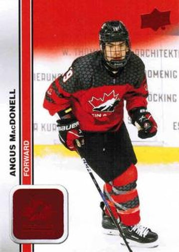 #27 Angus MacDonell - Canada - 2023 Upper Deck Team Canada Juniors - Red Foil Hockey
