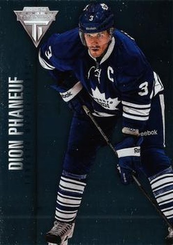 #27 Dion Phaneuf - Toronto Maple Leafs - 2013-14 Panini Titanium Hockey