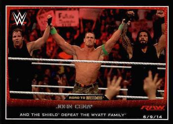 #27 John Cena / Dean Ambrose / Roman Reigns - 2015 Topps WWE Road to Wrestlemania Wrestling