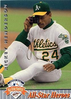 #27 Rickey Henderson - Oakland Athletics - 1992 Upper Deck All-Star FanFest Baseball