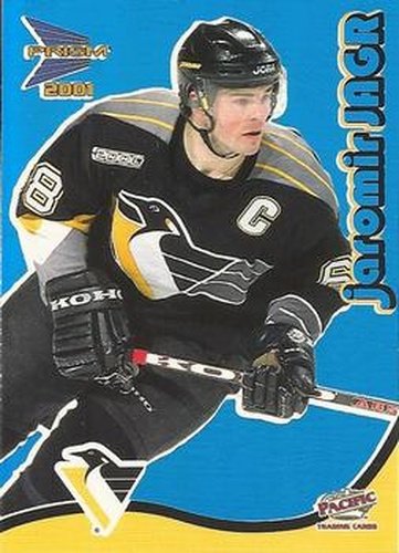 #27 Jaromir Jagr - Pittsburgh Penguins - 2000-01 Pacific Prism McDonald's - Blue Hockey