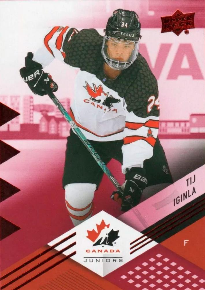 #27 Tij Iginla - Canada - 2024 Upper Deck Team Canada Juniors - Red Foil Hockey