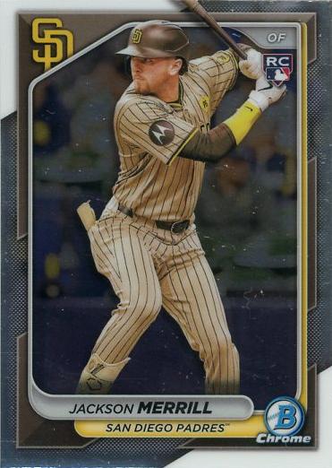 #27 Jackson Merrill - San Diego Padres - 2024 Bowman Chrome Baseball