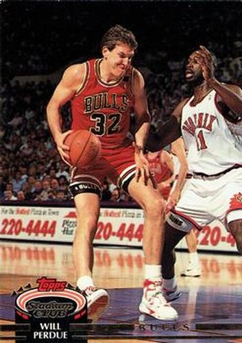 #27 Will Perdue - Chicago Bulls - 1992-93 Stadium Club Basketball