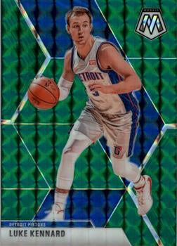 #27 Luke Kennard - Detroit Pistons - 2019-20 Panini Mosaic - Green Prizm Basketball