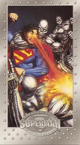 #27 Turning up the Heat! - 1994 SkyBox Superman Man of Steel Platinum Series