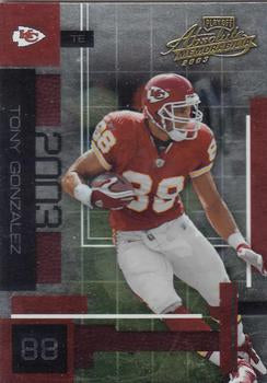 #27 Tony Gonzalez - Kansas City Chiefs - 2003 Playoff Absolute Memorabilia Football