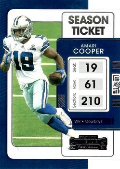 #27 Amari Cooper - Dallas Cowboys - 2021 Panini Contenders Football