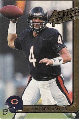 #27 Jim Harbaugh - Chicago Bears - 1991 Action Packed Football