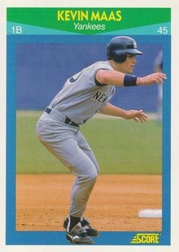 #27 Kevin Maas - New York Yankees - 1990 Score Rising Stars Baseball