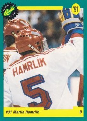 #27 Martin Hamrlik - Hartford Whalers - 1991 Classic Draft Picks Hockey