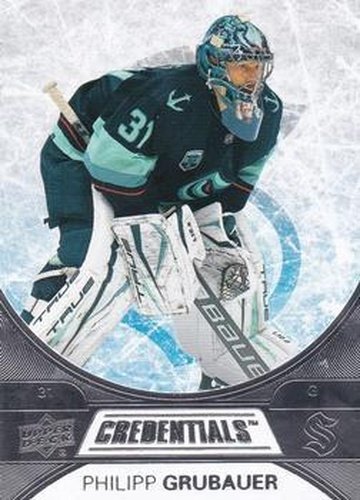 #27 Philipp Grubauer - Seattle Kraken - 2021-22 Upper Deck Credentials Hockey