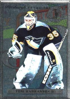 #27 Tom Barrasso - Pittsburgh Penguins - 1996-97 Leaf Preferred - Steel Hockey