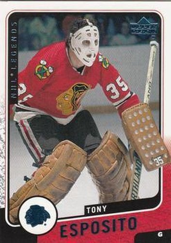 #27 Tony Esposito - Chicago Blackhawks - 2000-01 Upper Deck Legends Hockey