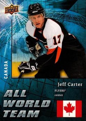 #AW27 Jeff Carter - Philadelphia Flyers - 2009-10 Upper Deck - All World Team Hockey