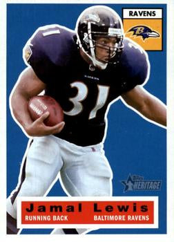 #27 Jamal Lewis - Baltimore Ravens - 2001 Topps Heritage Football