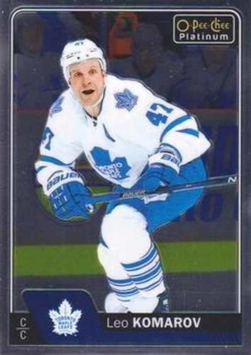 #27 Leo Komarov - Toronto Maple Leafs - 2016-17 O-Pee-Chee Platinum Hockey