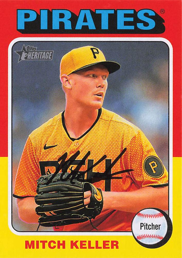 #27 Mitch Keller - Pittsburgh Pirates - 2024 Topps Heritage Baseball