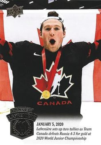 #27 Alexis Lafreniere - Canada - 2020-21 Upper Deck Alexis Lafreniere Collection Hockey