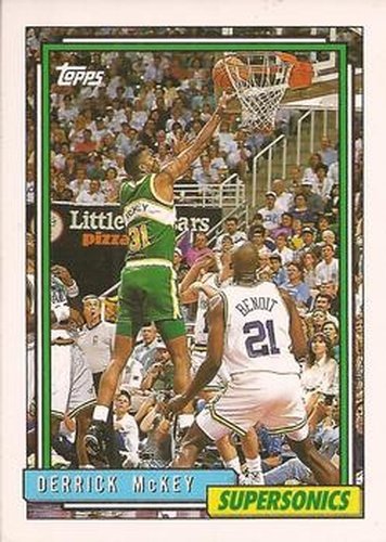 #27 Derrick McKey - Seattle SuperSonics - 1992-93 Topps Basketball