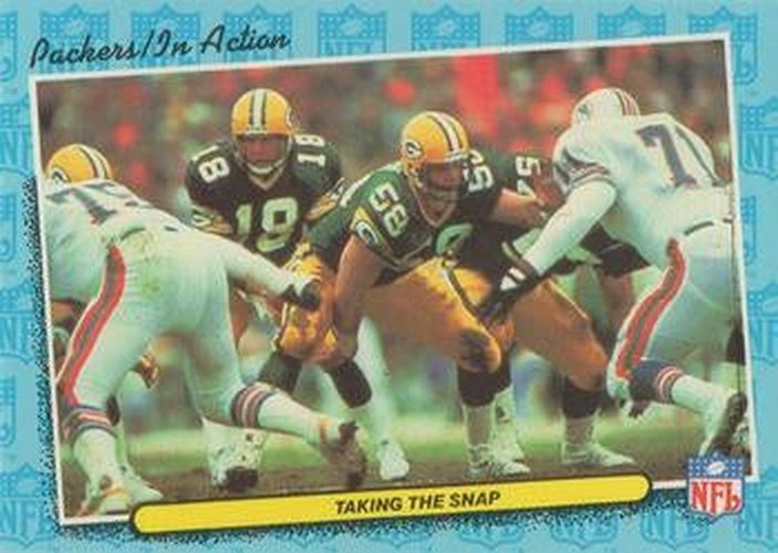 #27 Taking the Snap 1986 schedule - Green Bay Packers - 1986 Fleer Team Action Football