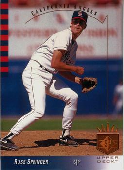 #27 Russ Springer - California Angels - 1993 SP Baseball