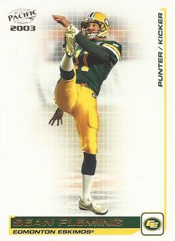 #27 Sean Fleming - Edmonton Eskimos - 2003 Pacific CFL Football