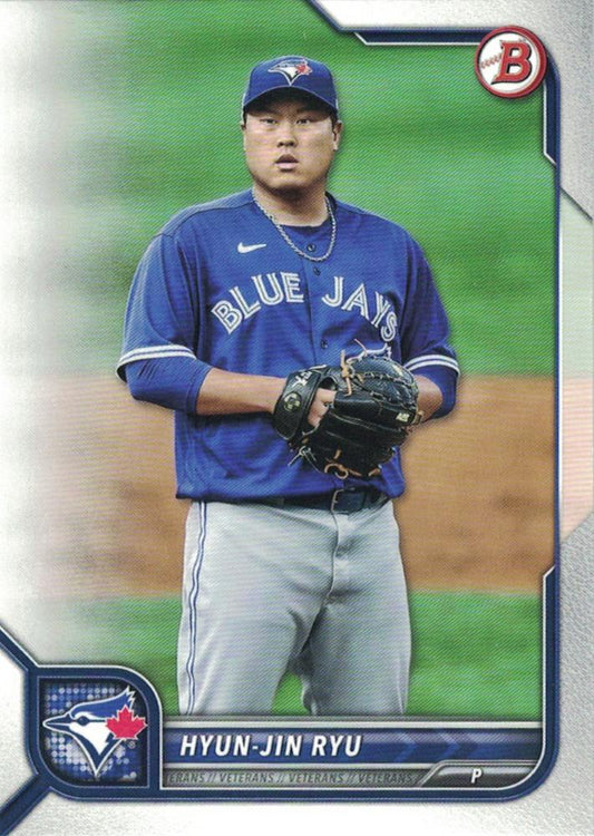 #27 Hyun-Jin Ryu - Toronto Blue Jays - 2022 Bowman Baseball