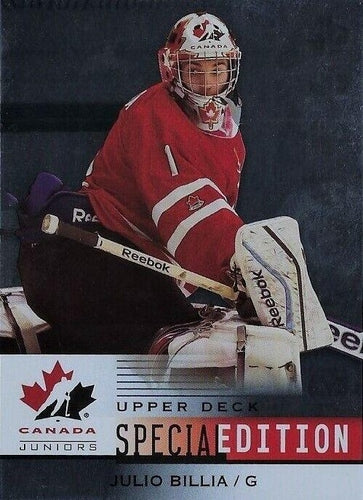 #SE-27 Julio Billia - Canada - 2014 Upper Deck Team Canada Juniors - Special Edition Hockey