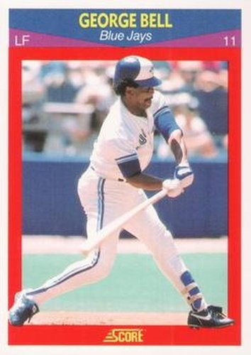 #27 George Bell - Toronto Blue Jays - 1990 Score 100 Superstars Baseball
