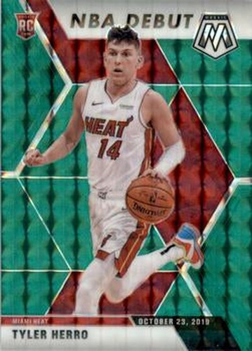 #280 Tyler Herro - Miami Heat - 2019-20 Panini Mosaic - Green Prizm Basketball