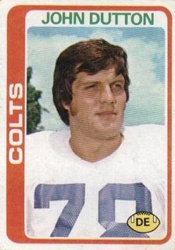 #280 John Dutton - Baltimore Colts - 1978 Topps Football