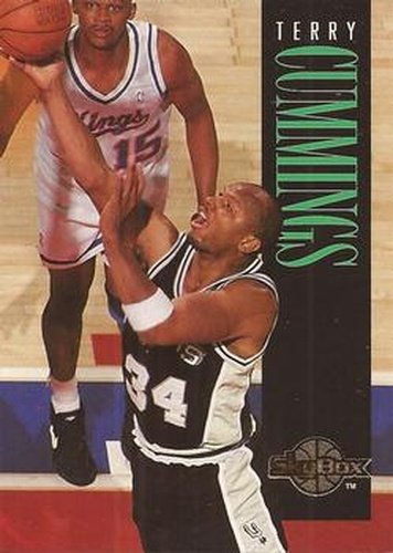 #280 Terry Cummings - San Antonio Spurs - 1994-95 SkyBox Premium Basketball