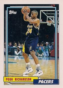 #280 Pooh Richardson - Indiana Pacers - 1992-93 Topps Basketball