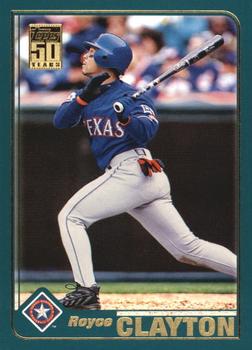 #280 Royce Clayton - Texas Rangers - 2001 Topps Baseball