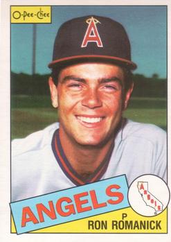 #280 Ron Romanick - California Angels - 1985 O-Pee-Chee Baseball